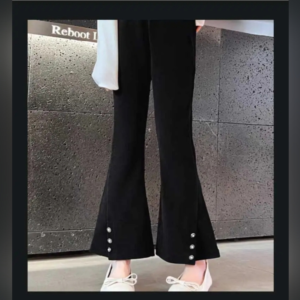 Women Flare Pants Ankle Length